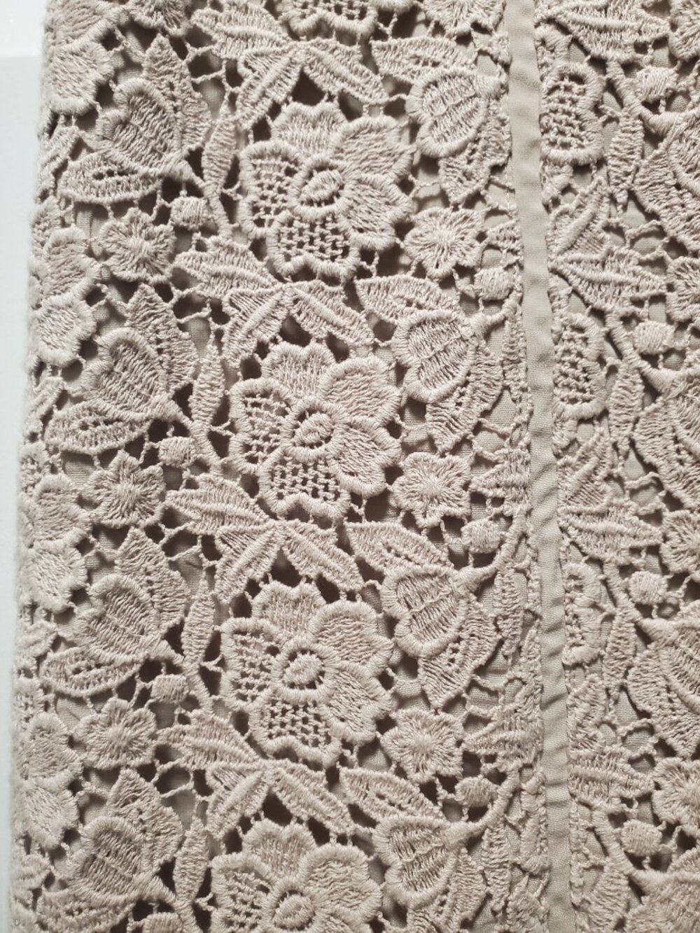 Ann Taylor Lined Lace Pencil Skirt in Pink | 0 - Picture 3 of 5